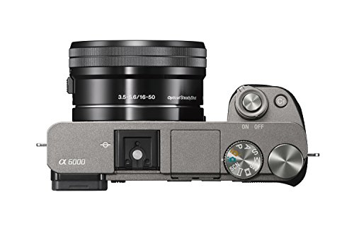 Sony Alpha a6000 Mirrorless Digital Camera with 16-50mm Lens, Graphite (ILCE-6000L/H) (Renewed)