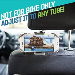 CAW.CAR Accessories Metal Bike & Motorcycle Phone Mount - The Only Unbreakable Handlebar Holder for iPhone, Samsung or Any Other Smartphone. +100 to Safeness & Comfort