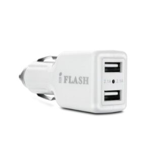 iflash dual usb car lighter charger adapter w/ 10w (fast) heavy duty ouput for/compatible with apple ipad pro air mini, iphone 13 12 11 mini pro max x xr xs pro max 6 7 8 plus, samsung galaxy s10