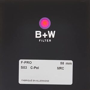 B+W 58mm Circular Polarizer with Multi-Resistant Coating