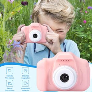 Digital Camera for Kids, Full Color 2.0" LCD Display Mini Camera HD 8 Megapixel Children's Sports Camera, with 32GB SD Card-Blue, Christmas Birthday Gifts for Boys Girls of Age 3-9