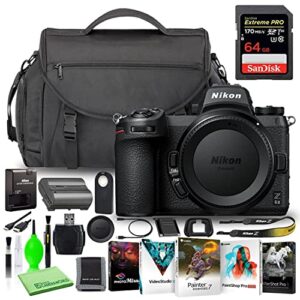 Nikon Z 6II 24.5MP Mirrorless Digital Camera (Body Only) (1659) USA Model Deluxe Bundle with High-Speed 64GB Extreme SD Card + Nikon Digital Camera Bag + Corel Editing Software + Much More