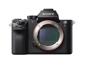 sony a7r ii full-frame mirrorless interchangeable lens camera, body only (black) (ilce7rm2/b) (renewed)