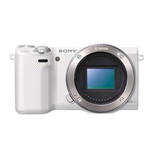 sony nex5rl 16.1 mp compact digital camera white with 16-50mm power zoom lens kit