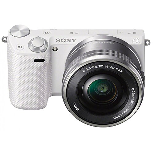 Sony Nex5rl 16.1 Mp Compact Digital Camera White with 16-50mm Power Zoom Lens Kit