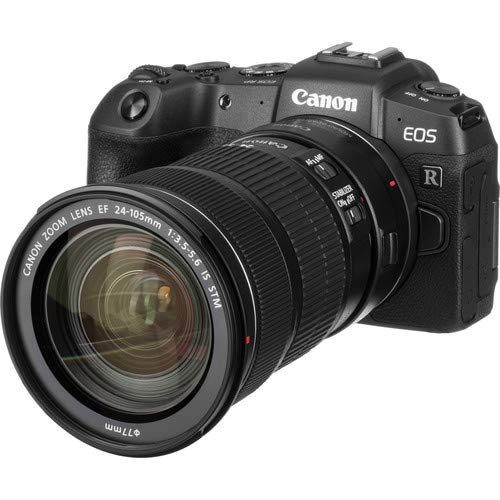 Canon EOS RP Mirrorless Digital Camera with EF 24-105mm f/3.5-5.6 is STM Lens and Mount Adapter EF-EOS R Bundled + Deluxe Accessories