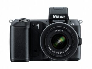 nikon 1 v2 14.2 mp hd digital camera with 10-30mm vr 1 nikkor lens (black)