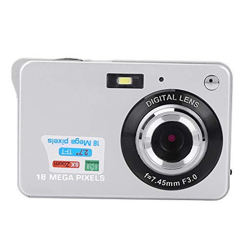 Akozon Kids Digital Camera, 2.7 Inch Screen 1080P HD Children Toy Camera Kids Digital Video Camera HD Children Camera (Silver)