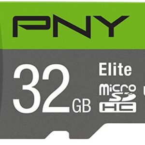 PNY 32GB Elite Class 10 U1 microSDHC Flash Memory Card - 100MB/s Read, Class 10, U1, Full HD, UHS-I, Micro SD