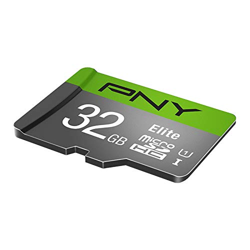 PNY 32GB Elite Class 10 U1 microSDHC Flash Memory Card - 100MB/s Read, Class 10, U1, Full HD, UHS-I, Micro SD