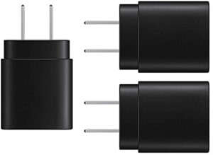 samsung usb c super fast charger 25w pd type c wall plug adapter block compatible with samsung galaxy s21 s20 ultra 5g note10 20 plus, iphone 12 mini pro max 11 xs xr x 8 plus and more(3 pack)