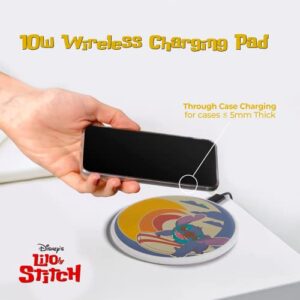 Disney Lilo and Stitch Wireless Charging Pad- Lilo and Stitch Gifts for Fans of Stitch Stuff and Accessories- Universally Compatible Stitch Wireless Charging Station for All Qi Enabled Phones