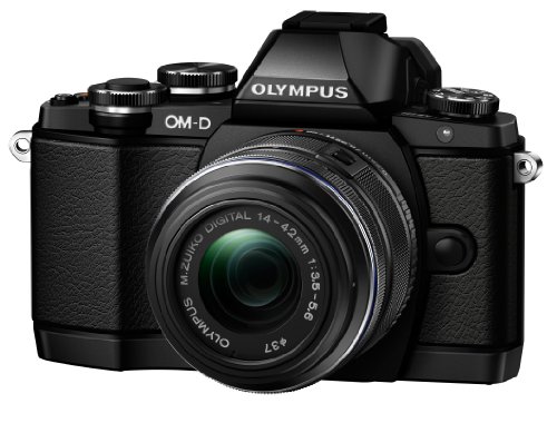 Olympus OM-D E-M10 Mirrorless Digital Camera with 14-42mm F3.5-5.6 Lens (Black)