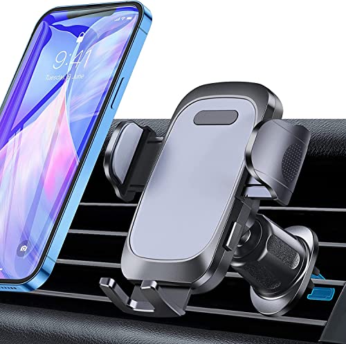 Cezuly Phone Mount for Car, [Upgraded] Vent Clip Car Phone Holder 360° Rotatable, Ultra Stable Car Phone Holder Mount Cradle Compatible with iPhone 14 Pro/Samsung Galaxy, All 4”-7” Large Cell Phones