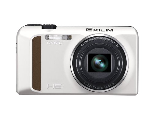 Casio High Speed Exilim Ex-ZR400 Digital Camera White EX-ZR400WE - International Version (No Warranty)