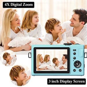 CEDITA Digital Camera Vlogging Camera 24MP Full HD 1080P Digital Camera with 3 Inch IPS Screen Camera 4X Digital Zoom Vlog Camera G13 0