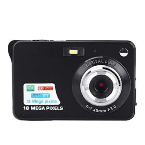 serounder mini digital camera, 1080p hd 2.7″ lcd screen 8x digital zoom 18mp 30fps video camera for kids children gift(black)