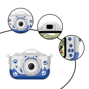 Iuhan HD Mini Digital Camera for Children's Photography and Video Recording,Front and Rear Dual Lens 4000W Photography Video Camera,Children's Camera Camera