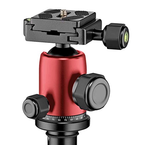 Manfrotto Element Traveller Small Aluminum 5-Section Tripod Kit with Ball Head, Element Small 56.3", Red