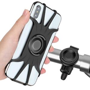 aonkey detachable bike phone mount, 360° rotatable bicycle & motorcycle handlebar phone holder universal for iphone 11 pro xs max xr x 7 8 plus, galaxy s9 s10 note 9 10, other 4-6.5″ phones cycling