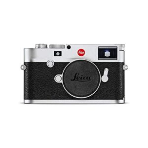 leica m10-r 40mp digital rangefinder camera (body only, silver chrome)