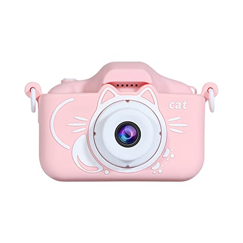 LADIGASU Newest Cat Cartoon Children's Camera Front and Rear Double Lens 20 Million Selfie Camera Parent-Child Gift Camera Christmas Puzzle Gift