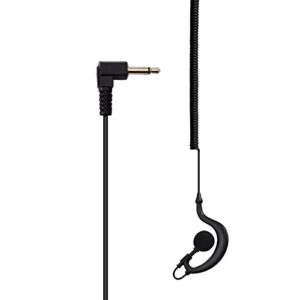 G Shape Soft Ear Hook Earpiece Headset 3.5mm Plug Ear Hook Listen Only Ham Radio Earpiece/Headset HYS TC-617 Receiver/Listen Only Earpiece for 2-Way Motorola Icom Radio Transceivers