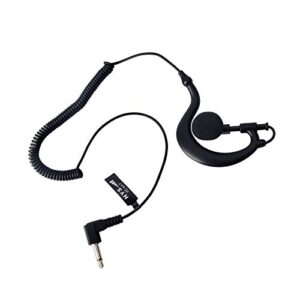 G Shape Soft Ear Hook Earpiece Headset 3.5mm Plug Ear Hook Listen Only Ham Radio Earpiece/Headset HYS TC-617 Receiver/Listen Only Earpiece for 2-Way Motorola Icom Radio Transceivers