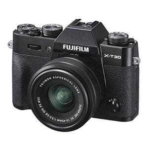 Fujifilm X-T30 Mirrorless Digital Camera w/XC15-45mm Kit - Black