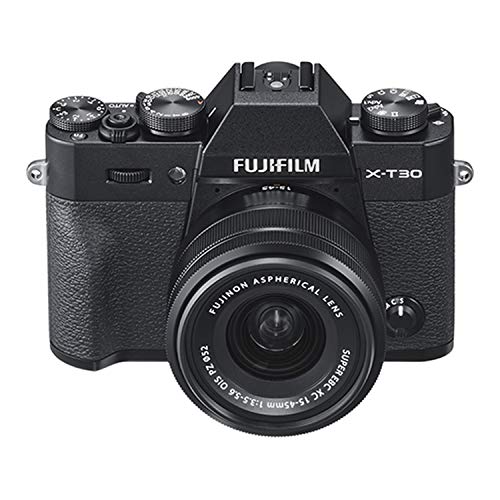 Fujifilm X-T30 Mirrorless Digital Camera w/XC15-45mm Kit - Black