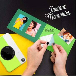 KODAK Printomatic Digital Instant Print Camera - Full Color Prints On ZINK 2x3" Sticky-Backed Photo Paper (Green) Print Memories Instantly