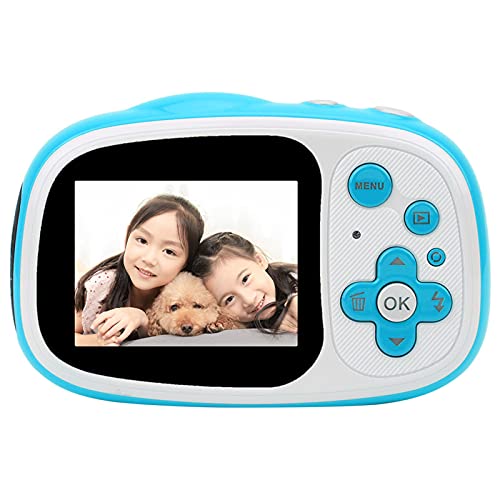 Children Digital Camera, IPS HD Display Screen 2 Inch Children Camera, 2 Inch IPS HD Display Screen for Children Enthusiast Professionals Kid(Blue)