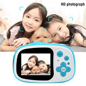 Children Digital Camera, IPS HD Display Screen 2 Inch Children Camera, 2 Inch IPS HD Display Screen for Children Enthusiast Professionals Kid(Blue)