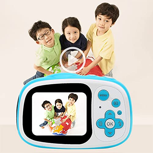 Children Digital Camera, IPS HD Display Screen 2 Inch Children Camera, 2 Inch IPS HD Display Screen for Children Enthusiast Professionals Kid(Blue)