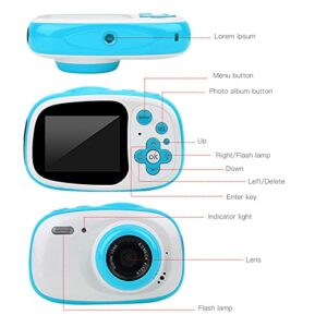 Children Digital Camera, IPS HD Display Screen 2 Inch Children Camera, 2 Inch IPS HD Display Screen for Children Enthusiast Professionals Kid(Blue)