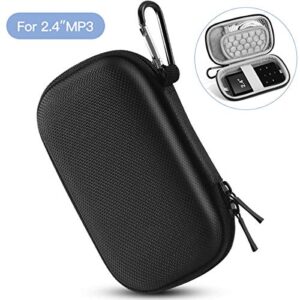 AGPTEK MP3 MP4 Player Case, Portable Music Player Case with Metal Carabiner Clip for iPod Nano, iPod Shuffle, Sandisk Music Player/Sony NW-A45 /B Walkman and Others