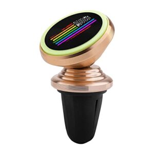 Rainbow LGBTQ Gay Pride Flag Super Strong Magnet Car Phone Holder Mount Air Vent Compatible with All Smart Phones and Tablets