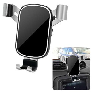 musttrue lunqin car phone holder for 2015-2023 jeep renegade suv [big phones with case friendly] auto accessories navigation bracket interior decoration mobile cell mirror phone mount