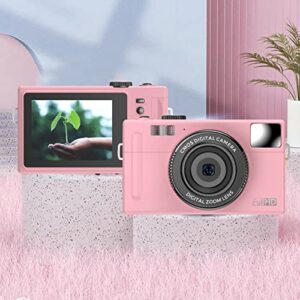 Lanhui Digital Camera,1080P Mini Kids Adults Camera Video Camera LCD Screen 16X Digital Zoom 24MP Rechargeable Point and Shoot Camera