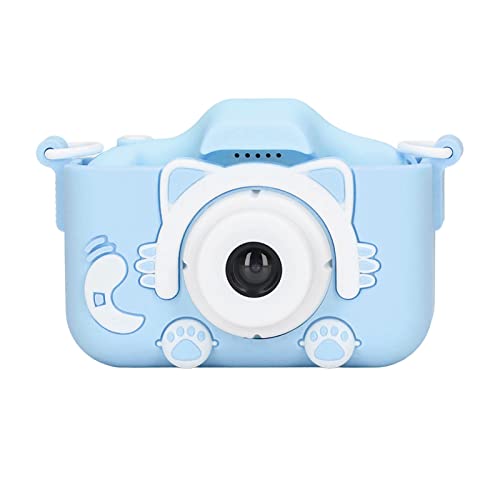 Kids Camera, TF Card Silicone 32GB Children Camera Quakeproof 2000W Pixels for Birthday Gift(Blue)