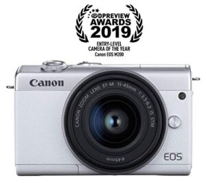 canon eos m200 ef-m 15-45mm is stm kit (white) (renewed)