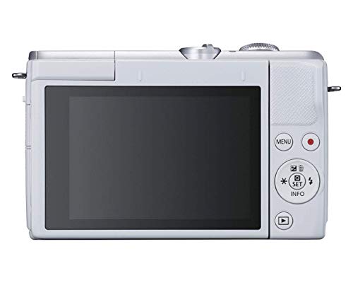 Canon EOS M200 EF-M 15-45mm is STM Kit (White) (Renewed)