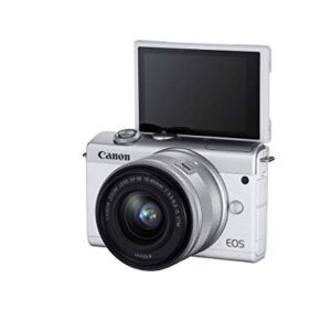 Canon EOS M200 EF-M 15-45mm is STM Kit (White) (Renewed)