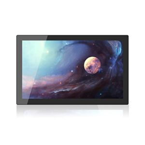 24 high-definition advertising machine electronic photo frame digital photo album supports 1080p/hdmi input/ips screen/button remote control dual operation (color : black)