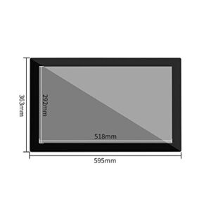 24 high-Definition Advertising Machine Electronic Photo Frame Digital Photo Album Supports 1080P/HDMI Input/IPS Screen/Button Remote Control Dual Operation (Color : Black)