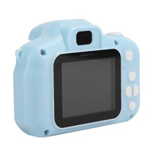 S Erounder Children Camera,USB 1080P Cartoon Children Intelligence Kid Mini Photography Camera Digital Video OneClick Smart Focusing,Support Recording,Camera,Memory Card (Blue - general clear version)