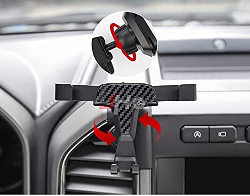 JHO Car Phone Holder Air Vent Mount with One Button Release Clamp, Rotatable Phone Mount Compatible for Ford F150 Raptor 2015-2020 2019 18 17 16 Accessories