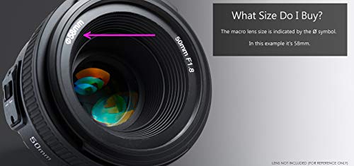 Digital Macro +10 Achromatic Close-Up Screw Mount Lens (62mm)