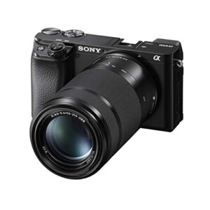 Sony Alpha A6100 Mirrorless Camera with 16-50mm and 55-210mm Zoom Lenses, ILCE6100Y/B, Black (Renewed)