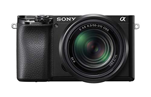 Sony Alpha A6100 Mirrorless Camera with 16-50mm and 55-210mm Zoom Lenses, ILCE6100Y/B, Black (Renewed)